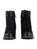 Clarks Lederstiefelette „Well Lace“ Schwarz