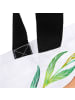 Mr. & Mrs. Panda Schultertasche Hund Blumen ohne Spruch in Weiß