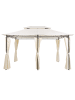 Beliani Pavillon COLOS in Beige/Schwarz - (W) 400 x (H) 300 x (L) 300 cm