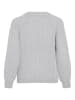 Vila Gemütlicher grob gestrickter Pullover mit Rundhalsausschnitt in Grau-2