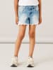 name it Kinderjeansshorts mit Spitzenbesatz in Blau-3