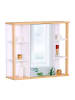 relaxdays Spiegelschrank in Weiß - (B)62 x (H)64 x (T)21 cm