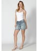 KOROSHI HOSE KURZE JEANS in blau