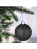relaxdays 101-tlg. Weihnachtskugeln Set in Schwarz/ Weiß