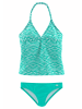 Venice Beach Tankini in mint-weiß