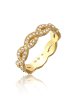 Elli Ring 925 Sterling Silber Infinity in Gold