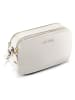 Lazarotti Bologna Leather Umhängetasche Leder Double-Zip 18 cm in cream