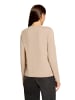BETTY & CO Casual-Shirt mit Rundhalsausschnitt in Taupe Melange