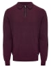 Threadbare Langarmshirt Barrow in Burgundy Marl/Navy