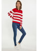 usha BLUE LABEL Damen Pullover in Rot Weiss