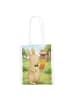 Mr. & Mrs. Panda Tote Bag Hase Pommes Design ohne Spruch in Weiß