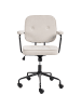 Beliani Bürostuhl PAWNEE in Beige/Schwarz - (W) 64 x (H) 88 x (L) 43 cm