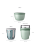 Mepal 3-tlg. Lunchpot, Fruitpot und Snackpot Ellipse in in Nordic Sage