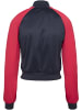 Urban Classics Track Jackets in navy/fire red/white
