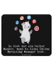 Mr. & Mrs. Panda Mauspad Online Marketing Manager Herz mit Spruch in Schwarz