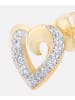 Diamant L'éternel Ohrstecker aus 375 Gelbgold mit Diamant Herz-Design