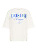 Kaffe T-shirt KAgissa Loose fit in Chalk w. Surf the Web leisure
