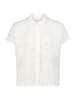 CARTOON Oversize-Bluse mit überschnittenen Ärmeln in Weiß