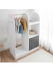 relaxdays Kindergarderobe in Weiß - (B)97 x (H)108 x (T)35 cm