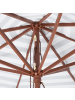 Beliani Marktschirm FERENTILLO in Weiß/Schwarz - (W) 260 x (H) 245 x (L) 260 cm