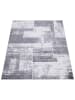 KADIMA DESIGN Teppich Kurzflor Geometrisch Wohnzimmer in Grau