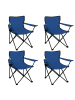 Coemo 4 Stk. Gartenstuhl faltbarer Campingstuhl  in Blau