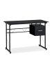 relaxdays Schreibtisch in Schwarz - (B)110 x (H)75 x (T)55 cm