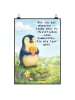 Mr. & Mrs. Panda Bild Pinguin Frühling Pommes Design mit Spruch in Weiß