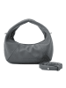 Les Visionnaires Greta Schultertasche Leder 20 cm titanium grey
