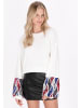 IZIA Damen Pullover in Wollweiss