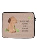 Mr. & Mrs. Panda Laptophülle Hund Kleeblatt mit Spruch in Hundeglück