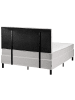 Beliani Doppelbett COUNTESS  in Grau/Braun - (W) 140 x (H) 114 x (L) 200 cm
