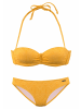 Buffalo Buffalo Bügel-Bandeau-Bikini in gelb