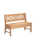 58 aufm Kessel SITZBANK Deborah 119 x 52 x 87 Massivholz Buche lackiert/Dunkelbraun