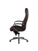 KADIMA DESIGN Bürostuhl AUSTIN Echt-Leder Schreibtischstuhl 120 KG Chefsessel in Braun