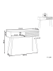 Beliani Konsolentisch PERTH in Braun/Schwarz - (W) 110 x (H) 80 x (L) 40 cm