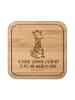 Mr. & Mrs. Panda Korkuntersetzer Giraffe Zufrieden mit Spruch in Transparent