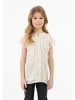 faina Bluse in Wollweiss mit Goldenen Punkten