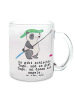 Mr. & Mrs. Panda glastasse Panda Angeln mit Spruch in Transparent