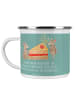 Mr. & Mrs. Panda Camping Emaille Tasse 6. Hochzeitstag Zuckerhoc... in Meeresbrise