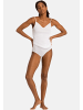 Hanro Maxi Slip Cotton Seamless in Weiß / schwarz