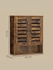 VASAGLE Hängeschrank Hanis in Braun - (B)20 x (H)70 x (T)60 cm