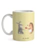 Mr. & Mrs. Panda Becher Hase Igel ohne Spruch in Gelb Pastell
