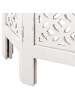 Beliani Beistelltisch BADHI in Weiß/Grau/Braun - (W) 44 x (H) 46 x (L) 44 cm