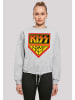 F4NT4STIC Oversize Sweatshirt Kiss Army Logo in grau meliert
