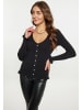 faina Damen Cardigan in SCHWARZ