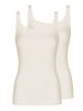 Nina von C. 2er Pack Damen Achseltop in champagner