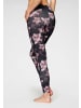 H.I.S Leggings in gemustert-schwarz, schwarz