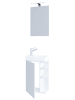 VCM  2-tlg Waschtisch Badmöbel Lumia Spiegel in Weiß