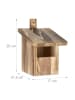 relaxdays Nistkasten in Natur - (B)17 x (H)25 x (T)21,5 cm